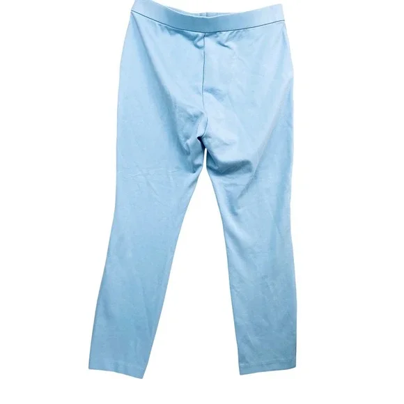 J.Crew‎ Mario Bellucci Italian Fabric Baby Blue Tall Ankle Pants 12T - Picture 6 of 7